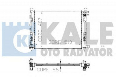 KALE OTO RADYATOR 306000 -  Радиатор, охлаждение двигателя